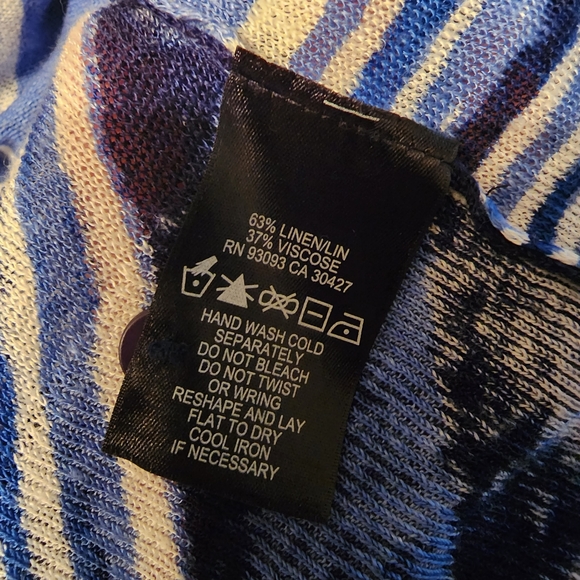 Lightweight Geometric NIC+ZOE Open Front Cardigan - Picture 8 of 11